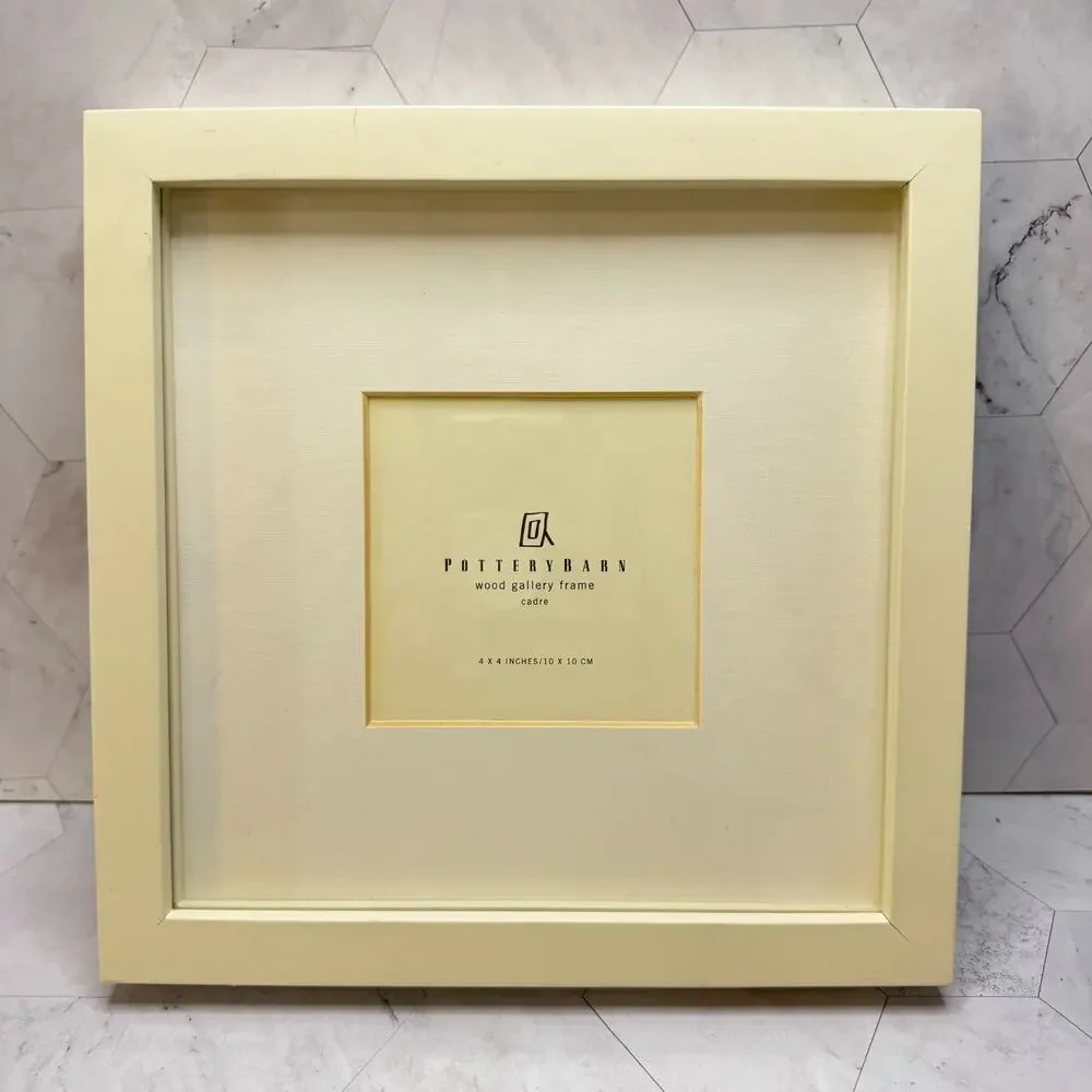 Pottery Barn Wood Gallery Picture Frame Cadre 4x4